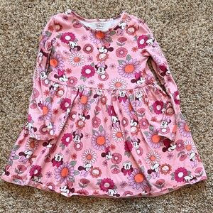 Jumping Beans Disney Pink Floral Toddler Girls Minnie Mouse Dress
